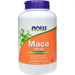 Трави Now Foods Перуанська Мака, Maca, 500 мг, 250 вегетаріанських капсул (NOW-04762)
