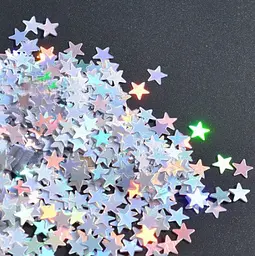 Конфеті Зірки для свята жорсткі 15 г 10 мм перламутрові - мініатюра 2