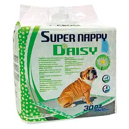 Одноразові пелюшки для собак з ароматом ромашки 57 x 84 см Croci Super nappy Daisy 30 шт/уп