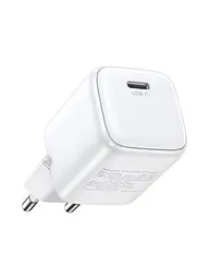 Зарядний пристрій адаптер живлення Ugreen CD318 Nexode 20 W USB-C PD GaN Fast Charger білий