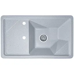 Мийка кухонна Valetti 58C гранітна 785х465 мм сіра - мініатюра 4