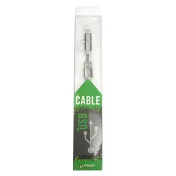Дата кабель USB 2.0 AM to Lightning + Micro 5P 1.0m cotton PowerPlant (KD00AS1289) - мініатюра 2