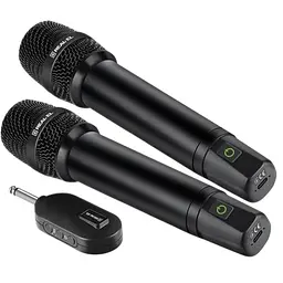 Мікрофон для караоке KM-850, Black, 6.35 мм jack, підключення бездротове REAL-EL teh0028136 - мініатюра 2