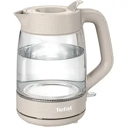 Чайник електричний Tefal Morning Glass Kettle 1.7 л бежевий (KO2G0BE0) - мініатюра 3