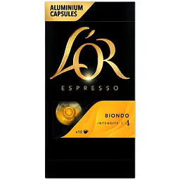Набір кави в капсулах L'OR Espresso Biondo Intensity #4 Nespresso 10 упаковок х 10 шт. (100 капсул) - мініатюра 2
