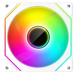 Вентилятор Coolmoon 120мм CM-5PRO-W-R Reverse (CM-5PRO-W-R) White - мініатюра 2