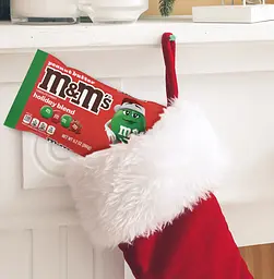 Драже M&M's Peanut Butter Milk Chocolate Red & Green Christmas Candy 260 г - мініатюра 3