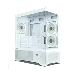 Корпус Zalman Chronix V2, White, Mid Tower, без БЖ, для ATX / Micro ATX / Mini ITX, 1xType-C / 1xUSB 3.0 / 1xUSB 2.0, макс. CPU - 165 мм / VGA - 410 мм, 3x120 мм RGB (reversed), бічна панель із загартованого скла - мініатюра 5