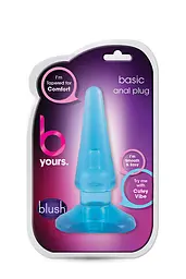 Анальний плаг B yours Basic Anal Plug Blue - мініатюра 2