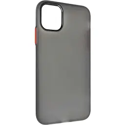 Чохол-накладка DK Silicone Matting Silk для Apple iPhone 11 Pro (black / red)