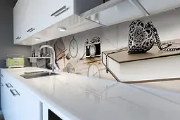 Кухонний фартух Ретро Стиль для кухні наклейка ПВХ Фото годинник Абстракція Бежевий 65х250 см Happy Pocket Z180451 - мініатюра 6