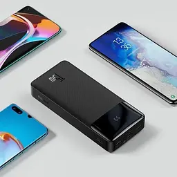 Портативна батарея Baseus Bipow Digital Display 20000 mAh 15W PPDML-J01 Black - мініатюра 8