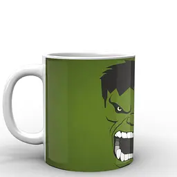 Кухоль GeekLand Халк Hulk зелений фон HU.02.001 330 мл білий - мініатюра 2