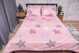 Підковдра Moon&Star Бязь Gold Люкс Alpha Pink King Size 220x240 см - мініатюра 2