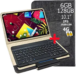 Планшет-телефон Hoozo Neo Tab 10 LTE 6GB/128GB DUAL SIM 10.1" IPS FULL HD 1920x1200 Blue + Чохол із Bluetooth клавіатурою  - мініатюра 2