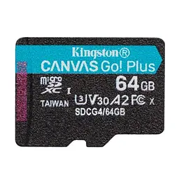 Карта пам'яті microSDXC, 64Gb, Canvas Go! Plus Kingston teh0020702