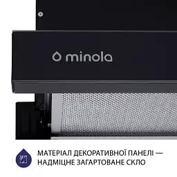 Витяжка телескопічна Minola HTLS 6234 BL 700 LED GLASS - мініатюра 7