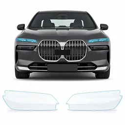 Антигравійна захисна бронеплівка за лекалами для BMW 7 Series G70 2022- оптика (фари та ПТФ)