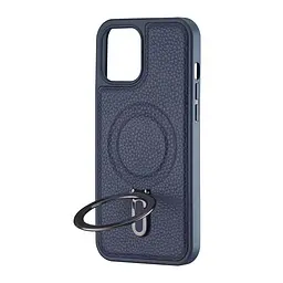 Чохол Jinduka Leather Ringo iPhone 12 Pro Max Blue - мініатюра 4