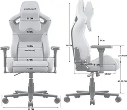 Ігрове крісло Anda Seat Kaiser Frontier XL Grey (AD12YXL-17-G-F-G02) - мініатюра 9