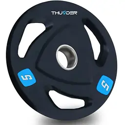 Диск олімпійський THUNDER 5 кг (OLYMPIC-PLATE-5KG)