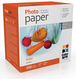 Фотопапір, матовий, A6 (10x15), 220 г/м² ColorWay teh0033150