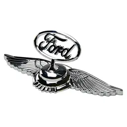 Емблема приціл Ford орлині крила метал Хром 215х70х72 мм на скотчі