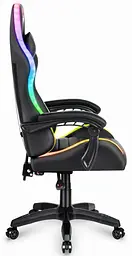 Комп'ютерне крісло Hell's HC-1003 LED RGB Black - мініатюра 3