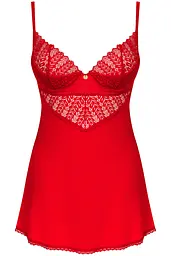 Комплект Obsessive Ingridia chemise (Червоний, XS/S) Obsessive 100418 96956 - мініатюра 3