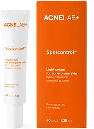 Крем для обличчя, схильної до акне ACNELAB+ Spotcontrol Light Cream, 40 мл
