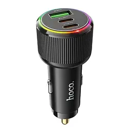 Автомобільний зарядний пристрій Hoco NZ17 USB/2 Type-C PD 75W чорний