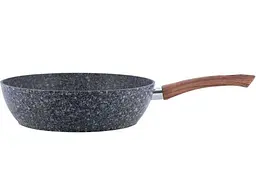 Сотейник алюмінієва Kamille без кришки 26 см з антипригарним покриттям Grey marble з алюмінію арт.4166