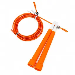 Скакалка швидкісна MS 3765(Orange) 290 см, ручка пластик, мотузка гума+метал