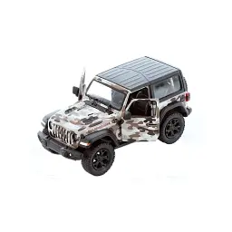 Металевий інерційний джип Jeep Wrangler Military Hard Top 5", відкриваються двері (В асортименті)