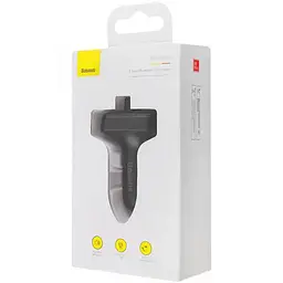 АЗП FM модулятор Baseus S-09 Overseas Edition 3.4A (2USB-A) (CCMT000301) Black - мініатюра 4