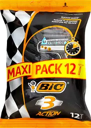 Набір бритв BIC 3 Action без змінних картриджів 12 шт. - мініатюра 4