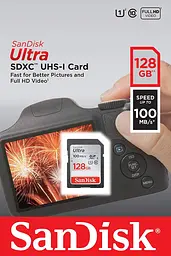 Карта пам'яті SanDisk microSDXC Ultra 128GB Class 10 Без адаптера - мініатюра 3