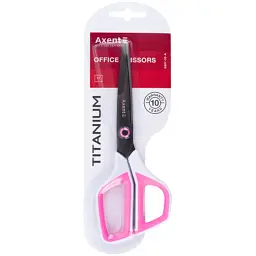 Ножиці Axent Titanium 21 см, біло-рожеві (6307-05-A) - мініатюра 2