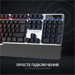 Клавіатура GamePro GK599 Stinger USB Grey (GK599) [111021] - мініатюра 11