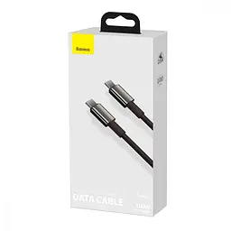 Кабель Baseus Tungsten Gold Fast Charging Data Cable USB-C to USB-C 100W 1m Black (CATWJ-01) [83771] - мініатюра 5