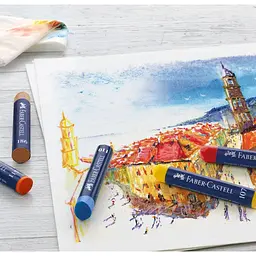 Пастель Faber-Castell Oil Pastels, 24 кольори, 127024 (5520) - мініатюра 4