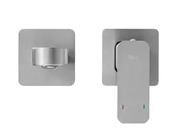 Змішувач для умивальника Rea Arlo + BOX прихованого монтажу nikiel brushed REA-B5610 - мініатюра 2