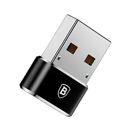 Перехідник USB 2.0 AF to USB-C black Baseus (CAAOTG-01) - мініатюра 2