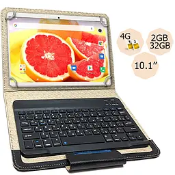 Планшет-телефон Hoozo S 232 LTE 2/32 4G Gold + Чохол із Bluetooth клавіатурою - мініатюра 2