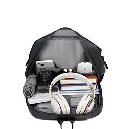 Рюкзак міський No Brand BLH6868 44х29 см Gray 13083-84485 - мініатюра 4