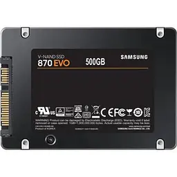 Накопичувач SSD 2.5" 500GB 870 EVO Samsung (MZ-77E500BW) - мініатюра 4
