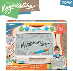 Магнітна дошка для малювання Megasketcher біло-помаранчева (T6555) - мініатюра 2