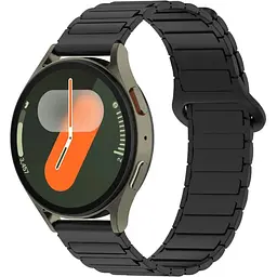 Ремінець DK CDK для Xiaomi Amazfit Active 2 / 2R (W2437) 20mm Silicone Shaped Magnetic Band (018822) (black) - мініатюра 3