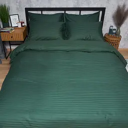 Підковдра Moon&Star Satin Stripe Mystic Green Полуторна 143x210 см - мініатюра 2