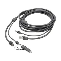 Кабель живлення та передачі даних 2 в 1 DC+Ethernet для Starlink Mini з перехідником Type-C 5м (73-01018)